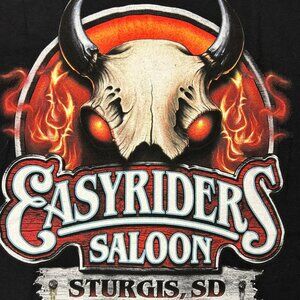 Easyriders Saloon Sturgis South Dakota Biker T Shirt Sz L